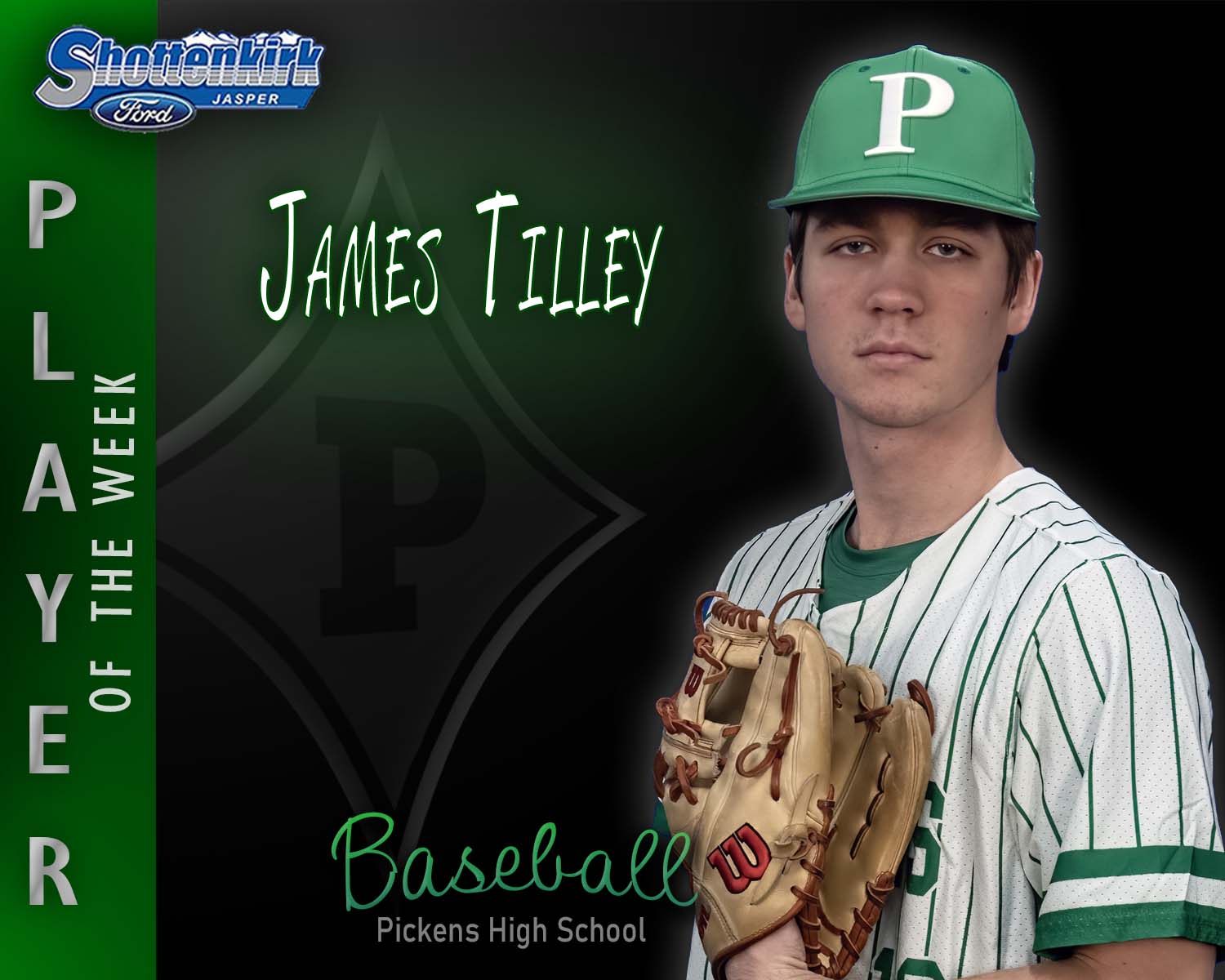 PHS Baseball Player of the Week #2 - James Tilley