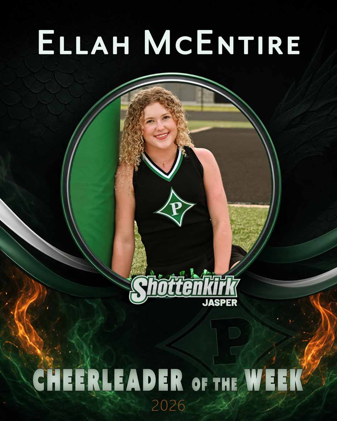 PHS Cheerleader of the Week of the Week #4 - Ellah McEntire