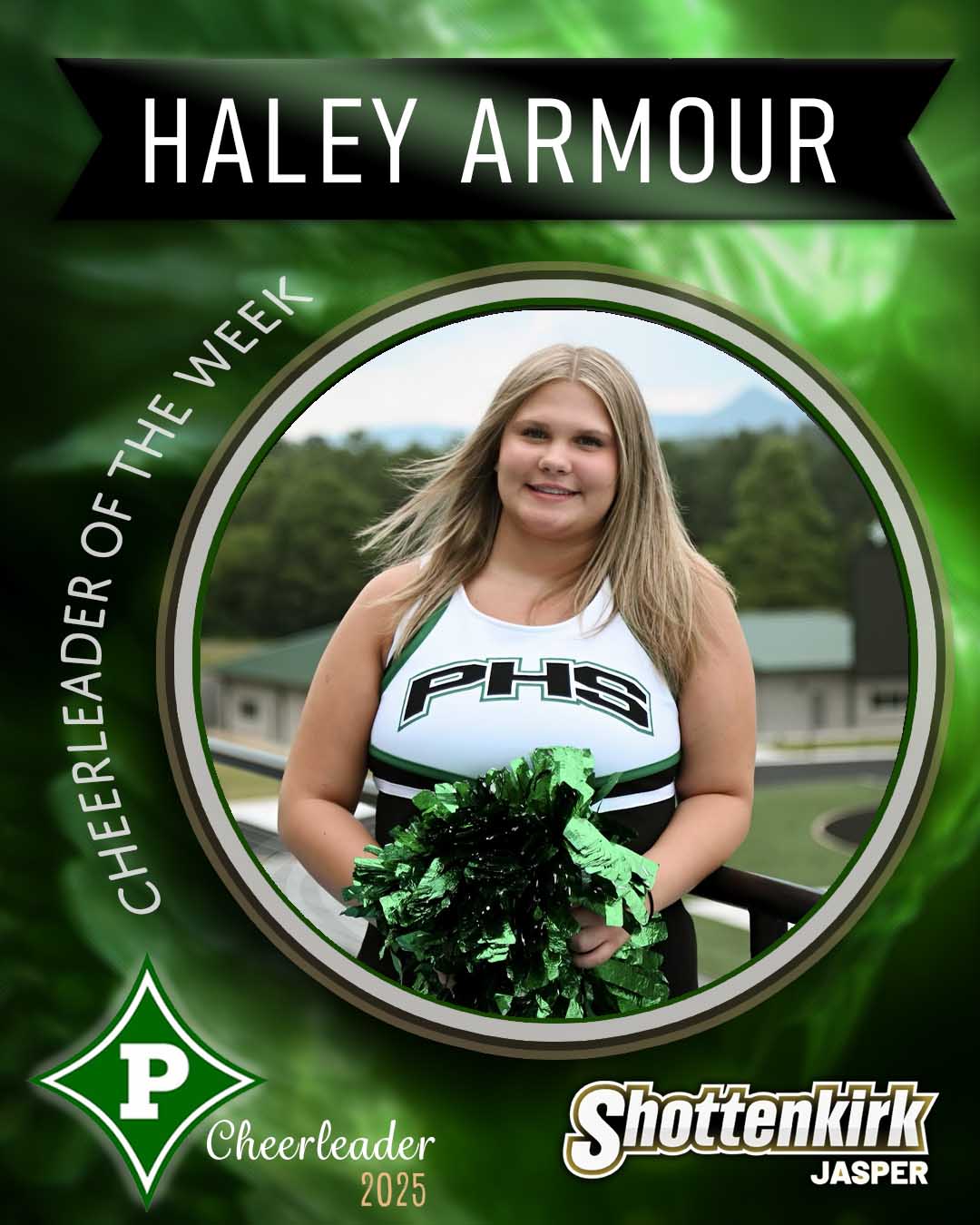 Haley Armour PHS Cheerleader of the Week #6