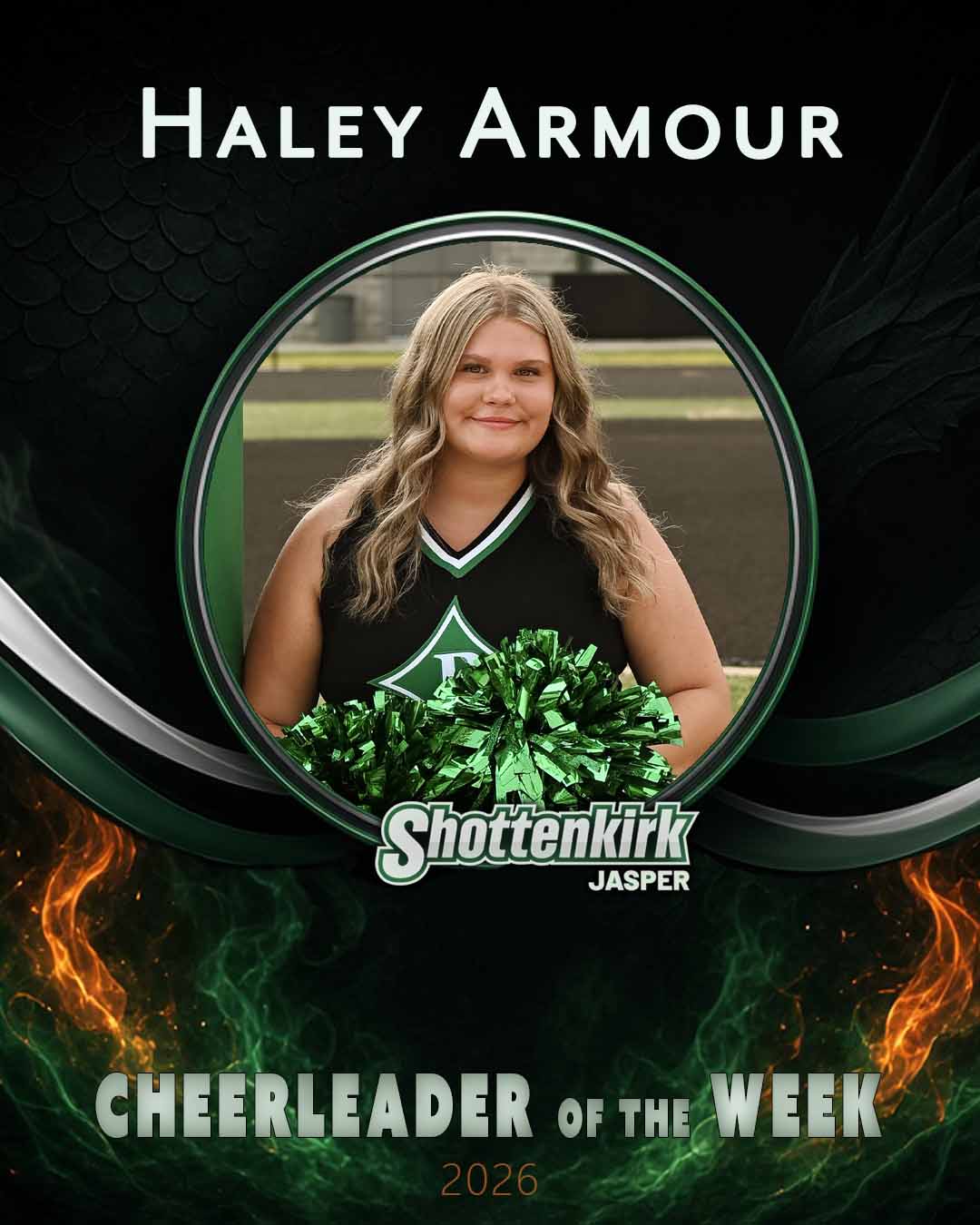 PHS Cheerleader of the Week of the Week #5 - Haley Armour