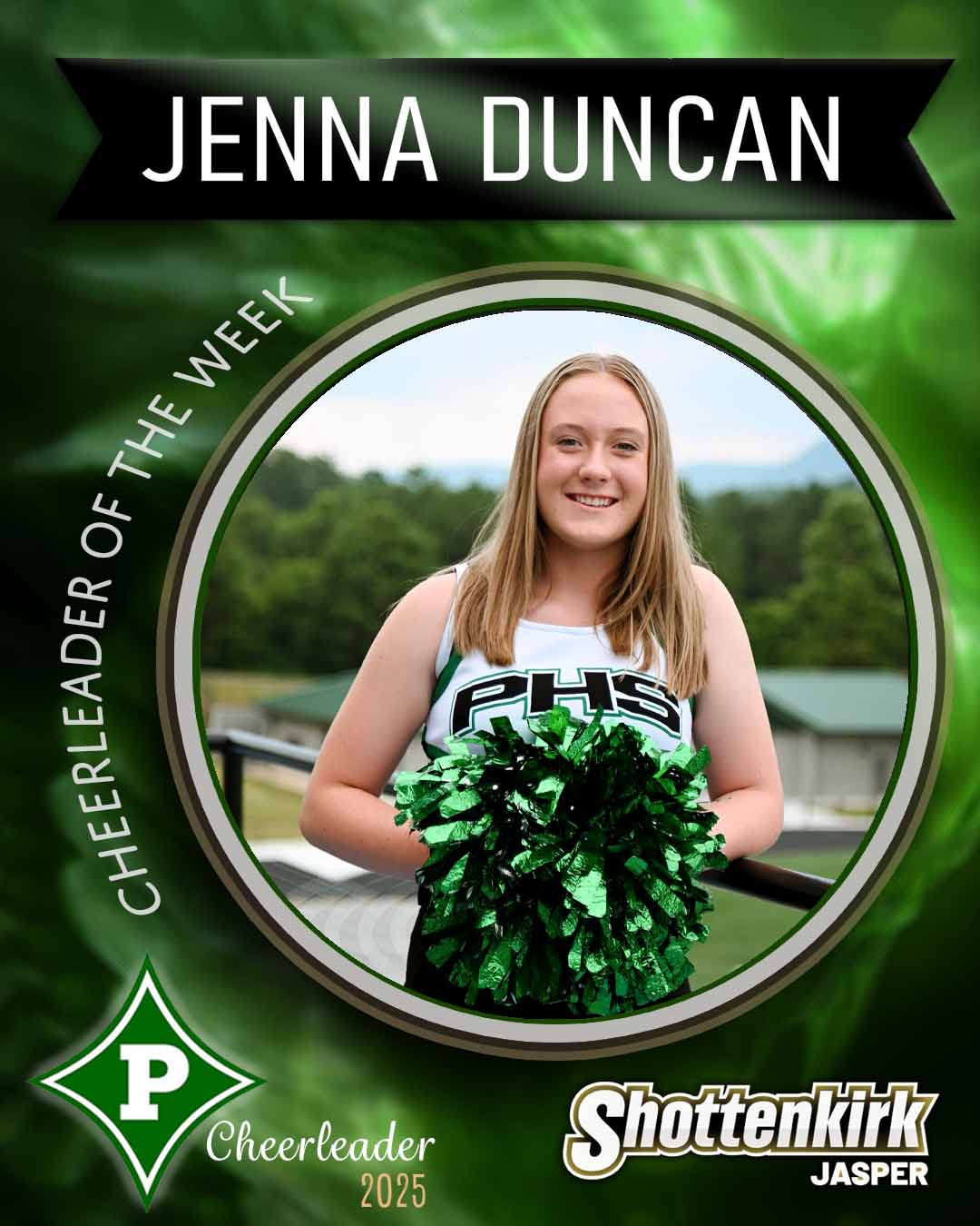 Jenna Duncan PHS Cheerleader of the Week #1