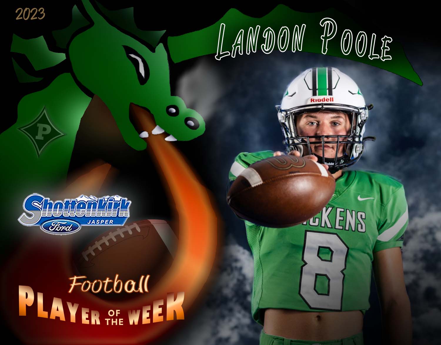 PHS Football Player of the Week #2 - Landon Poole