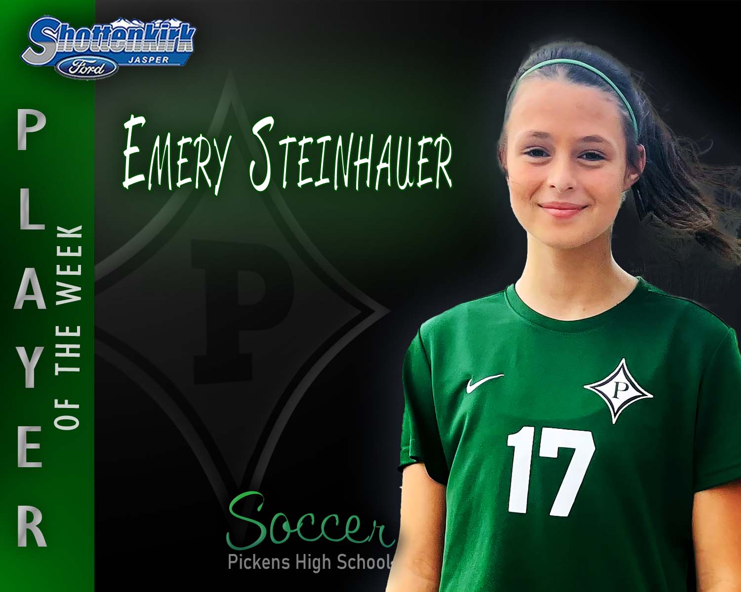 PHS Girls Soccer Player of the Week #3 - Emery Steinhauer