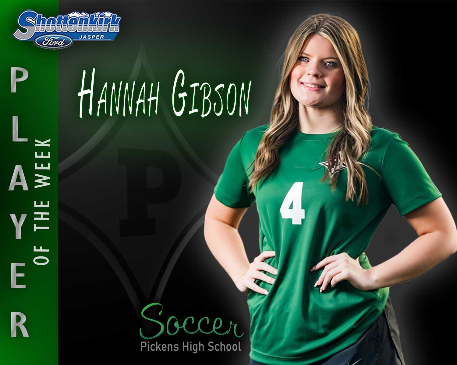 PHS Girls Soccer Player of the Week #2 - Hannah Gibson