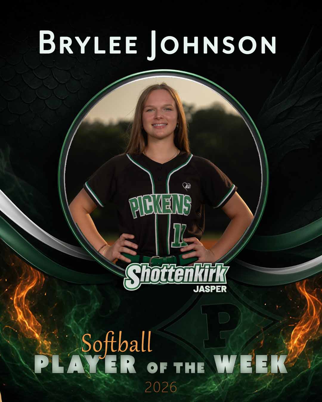 PHS Softball Player of the Week #8 - Brylee Johnson