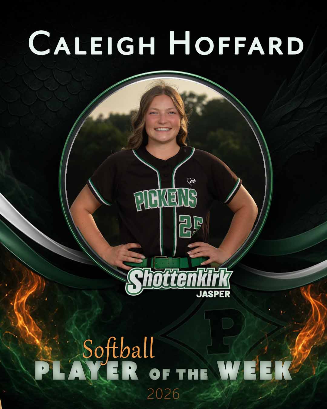 PHS Softball Player of the Week #3 - Caleigh Hoffard