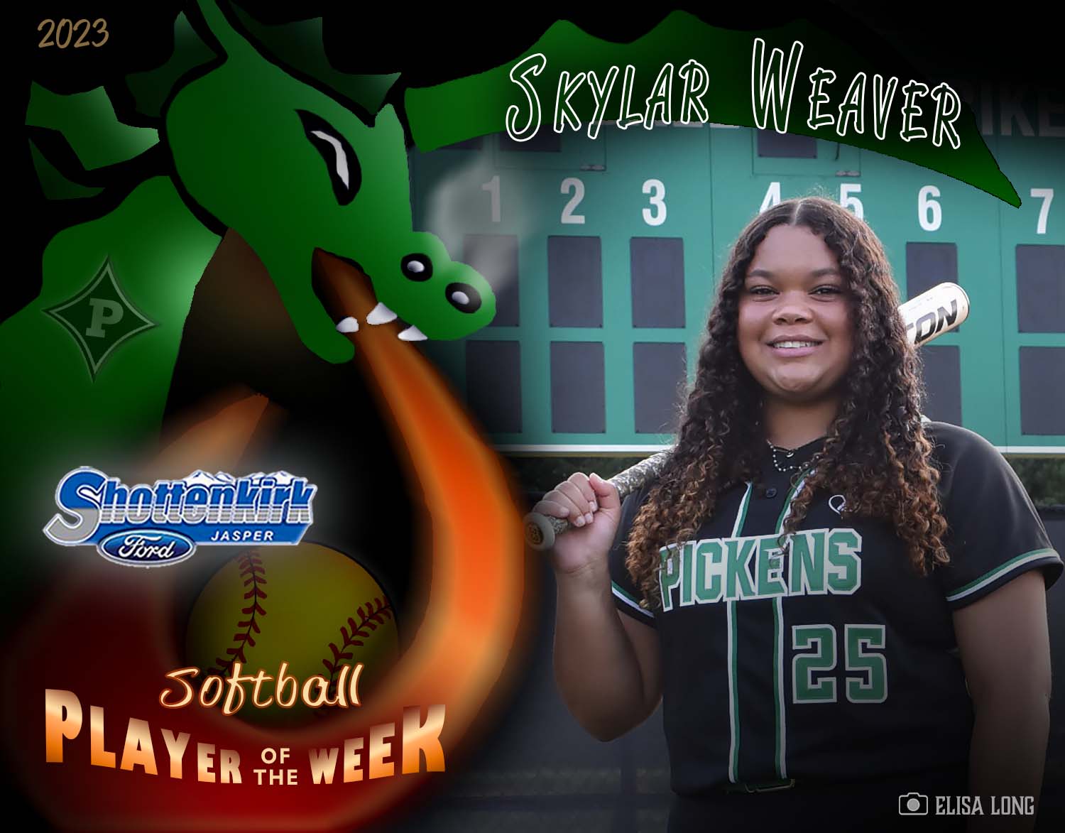 PHS Softball Player of the Week #3 - Skylar Weaver