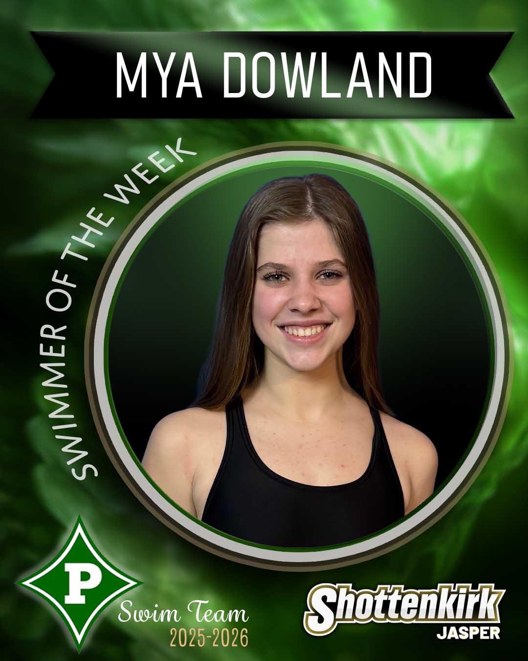 Mya Dowland PHS Swimmer of the Week #3