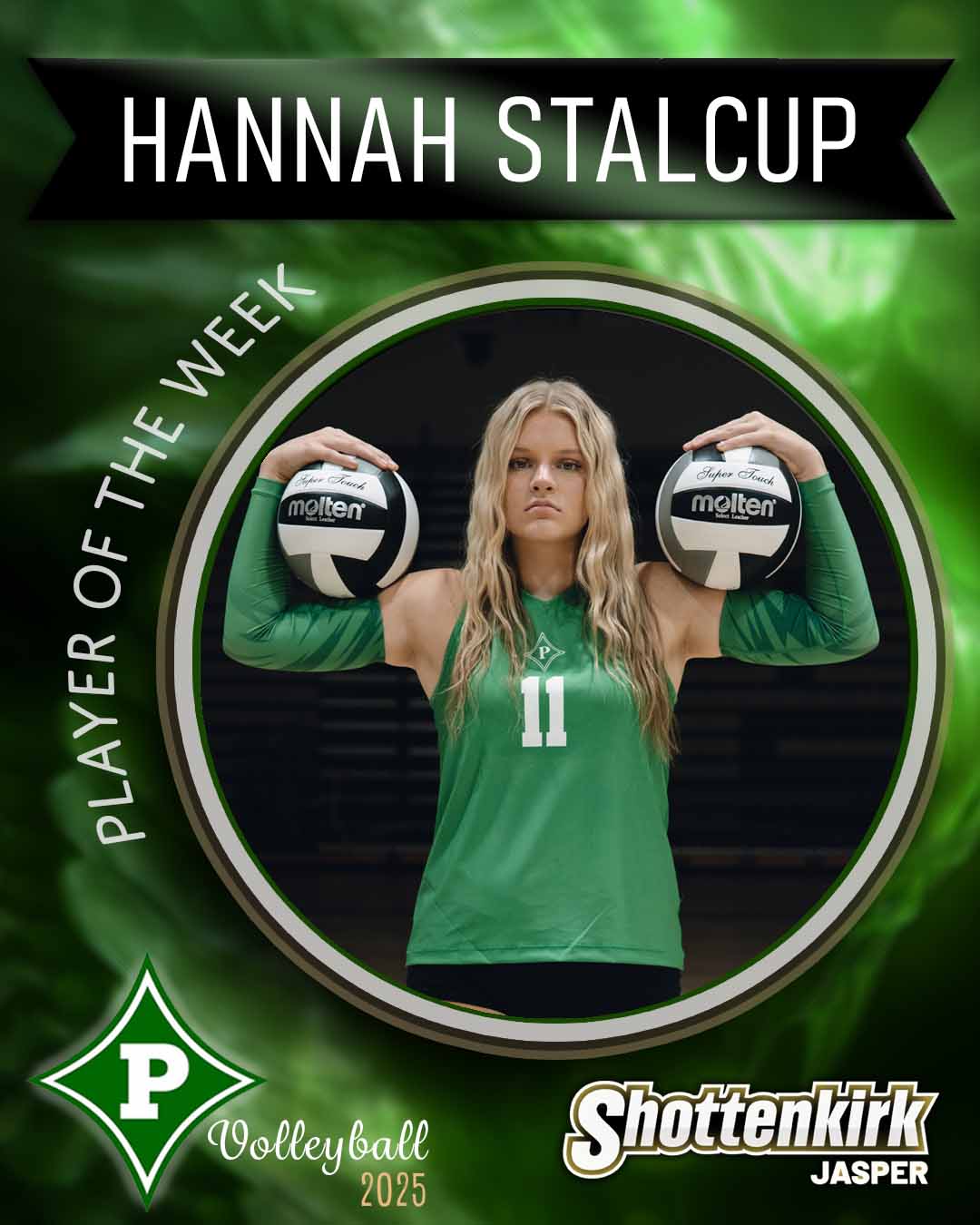 Hannah Stalcup PHS Volleyball Player of the Week #5