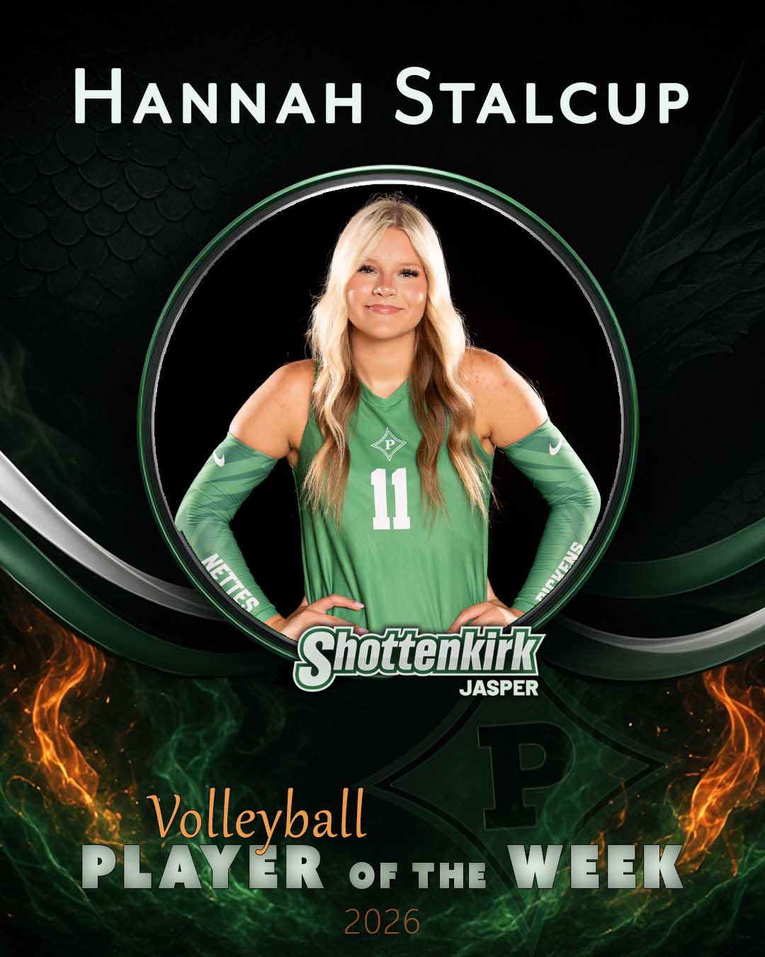 PHS Volleyball Player of the Week #2 - Hannah Stalcup