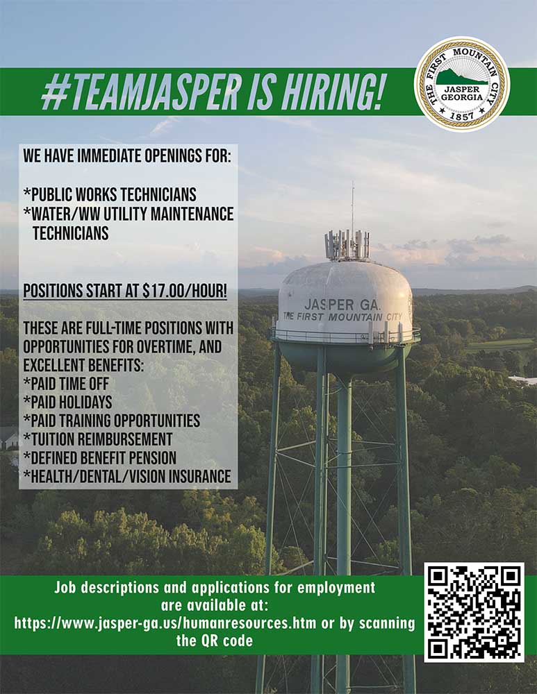 Jasper Seeks Dedicated Professionals 
