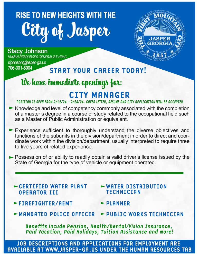 Pickens County GA News & Press Releases Jasper