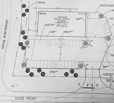 Site Plan submitted to Pickens County <br> <a href='https://www.knowpickens.com/press/dollargenerasiteplanlg.jpg' target='_blank'>Click here for larger view</a>
