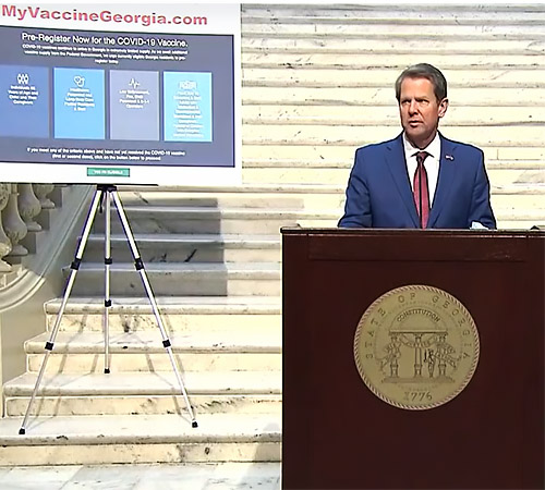 Gov. Kemp Announces Expanded Criteria for COVID-19 Vaccine