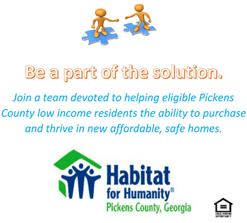 Habitat for Humanity Pickens County Needs Volunteers