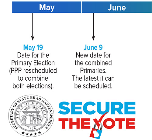 Primary/Presidential Preference Primary Election Postponed to June 9th