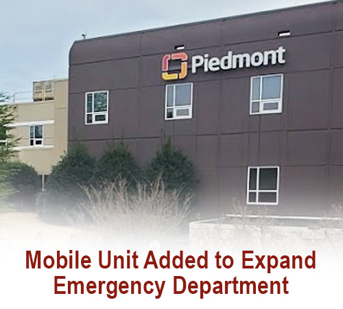 Piedmont Mountainside Hospital Adds Mobile Unit to Expand Emergency Department If Needed Amid COVID-19 Response