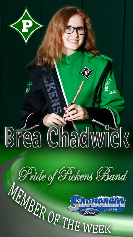 Brea Chadwick Named PHS Band Member of the Week