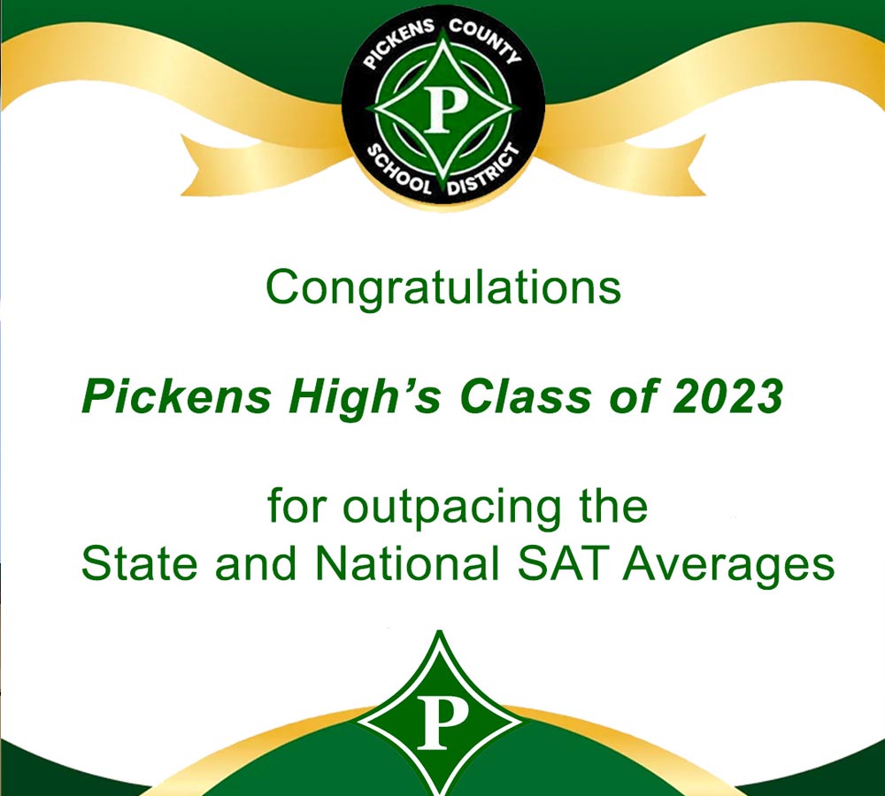 PHS Outpaces State and National SAT Average 
