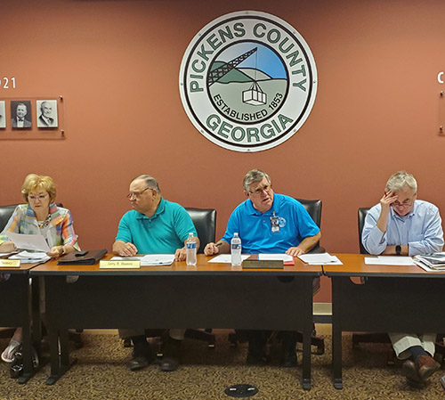 Pickens Commissioners Approved Advertisement of Millage Rate & LMIG Paving Bid