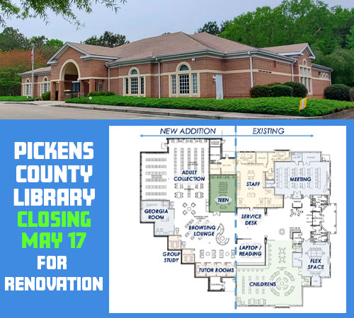 First Visual of Upcoming Pickens County Library Renovation Project