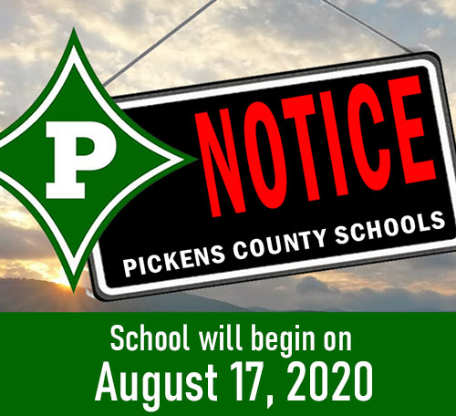Pickens County School District Returns Monday, August 17th