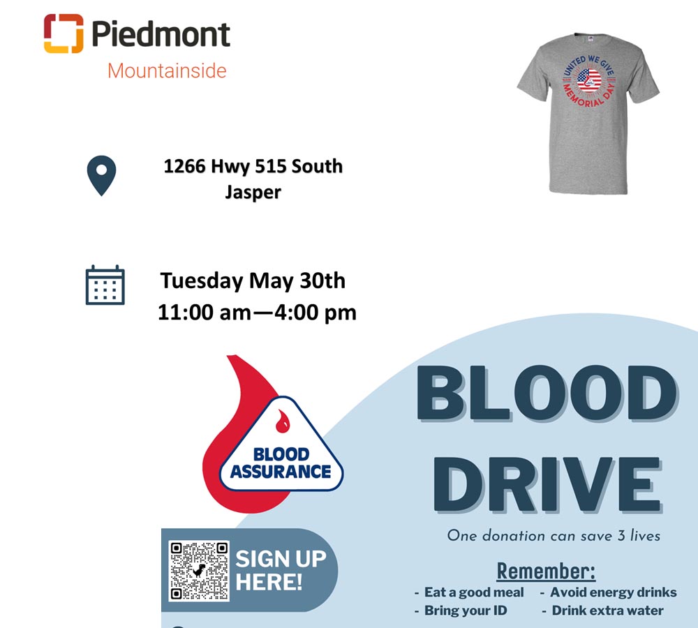 Blood Drive at Piedmont Mountainside Hospital