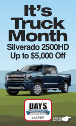 Day's Chevrolet in Jasper Truck Month