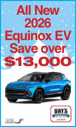 Save on Equinox, Silverdo and Traverse at Day's Chevrolet Jasper