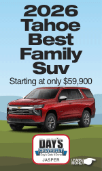 Save on Silverado, Trailblazer and Tahoe's at Day's Chevrolet Jasper