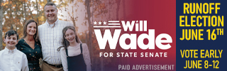 Vote Will Wade for State Senate District 51
